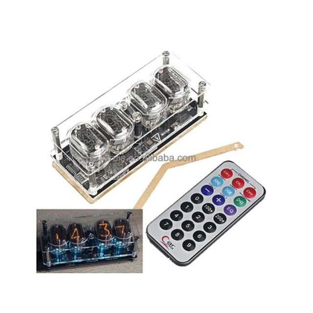 For Micro USB DC5V/USB-C 5V 1A Digital LED Clock Circuit Board PCBA DIY Kit Electronics Retro Gift No Tubes