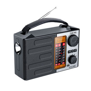 Factory TG-088BT Portable Solar Charging FM AM SW 3 Band Radio ABS Plastic With Leather Handle <b>USB</b> TF MP3 Player Radio - Product Image 1