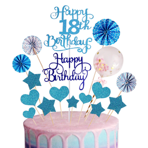 ชุดตกแต่งเค้กวันเกิด 18 <span class=keywords><strong>ปี</strong></span> ลูกโป่ง ชุดตกแต่งเค้กสุขสันต์วันเกิด สำหรับตก<span class=keywords><strong>แต่งงาน</strong></span>ปาร์ตี้ - Product Image 3