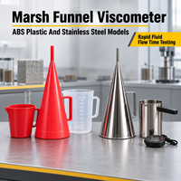 Viscosimètre à entonnoir Marsh en plastique ABS avec gobelet de mesure pour équipement de test de viscosité des fluides de forage sur site
