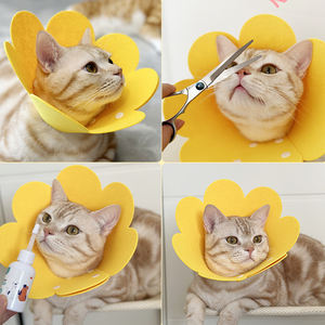 समायोज्य नियोप्ररीन एलिज़ाबेथ एंटी-लाइसेकिंग सुरक्षात्मक कॉलर व्यावहारिक रिकवरी शंकु ई-कॉलर ठोस पालतू घाव उपचार गर्दन कवर - Product Image 4