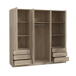Armoires de chambre à coucher de luxe personnalisées, conception de charnières, armoires en bois pour vêtements - Product Image 6