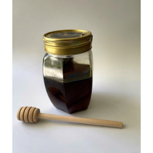 Wooden Bee Honey Drizzle Stick Handcrafted Honey Dipper <b>Spoon</b> Natural Wood Honey Dispenser for Kitchen Tableware - Product Image 1
