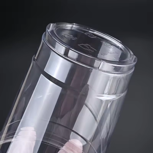 カスタマイズ可能な使い捨てエコフレンドリー透明PETプラスチックカップ 16オンス（473ml）アイスコーヒー、タピオカミルクティー、紅茶用（蓋付き） - Product Image 3