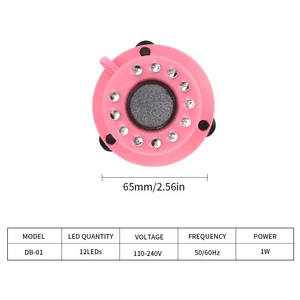 JSD 12 <span class=keywords><strong>LED</strong></span> RGB Rose, Lampe à bulles d'air pour <span class=keywords><strong>aquarium</strong></span>, 110-240V, pierre à air submersible à changement de couleur pour <span class=keywords><strong>aquarium</strong></span> avec ventouses - Product Image 4