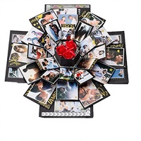 Boîte Cadeau Surprise Tanabata Fête des Mères, Boîte Explosive Créative Faite à la Main, Album Photo DIY, Boîte Vide pour Photos