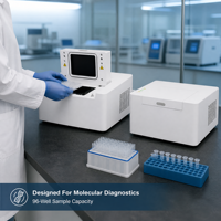 Mesin PCR Real-time 96 Well Berkualitas Tinggi untuk Analisis Klinis 4 Kanal QPCR Thermal Cycler