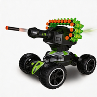 Voiture télécommandée pour enfants, roues noires, voiture souple et élastique à torsion avec télécommande, jouets de combat inclus pour enfants