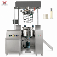 XINYOU Homogénéisateur mélangeur émulsifiant hydraulique à levage par aspiration, agitateur pour la fabrication de cosmétiques, inclinaison automatique