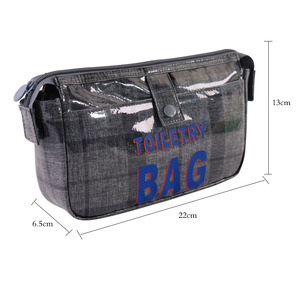 Custom Black Hanging Toiletry Bag for Men with Detachable Mesh Pouch Durable Dopp Kit Polyester Cosmetic Vanity Case wash bags - Product Image 3