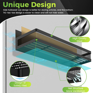 Support mural magnétique en fer pour épices, vente directe fabricant, pour réfrigérateur et armoire de cuisine - Product Image 3