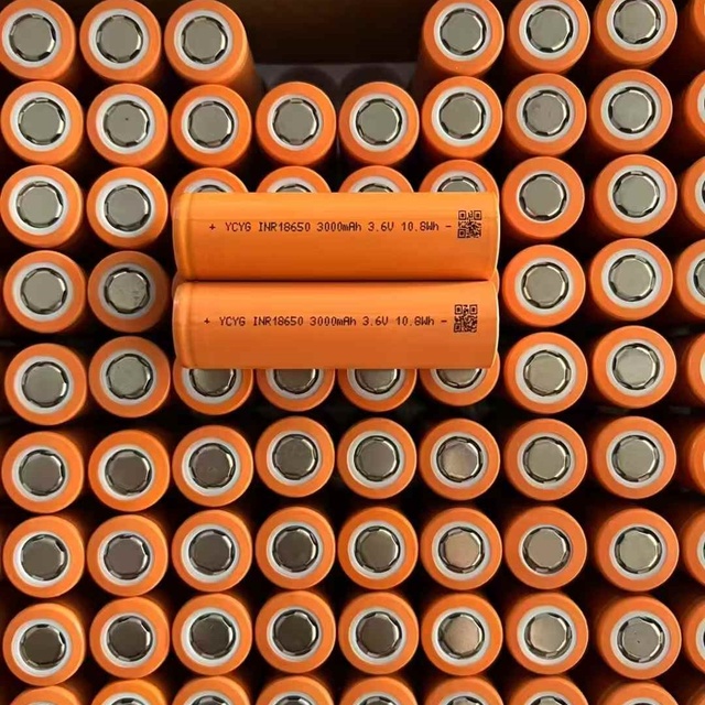 YCYG 18650 3.7V 3000mAh 3C Li-ion Battery Cell High Power OEM Supplier Long Flight Fast Charging Drone Battery
