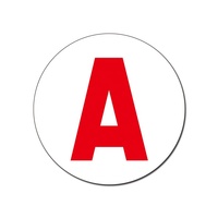 Autocollant magnétique de voiture lettre a plaque imprimé personnalisé