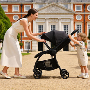Système de voyage portable pour poussette de bébé facile à plier avec siège de nacelle pour sièges de voiture Maxi-Cosi utile pour le transport de landau - Product Image 1
