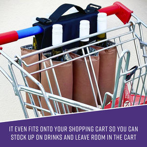 Porte-bouteille de vélo porte-eau accessoires de bière sac fourre-tout isolé porte-bouteille de vin porte-bouteille de boisson Caddy porte-bébé pochette - Product Image 5