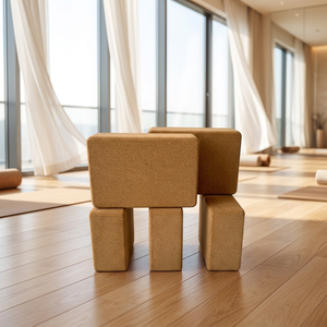 Bloc de yoga en liège naturel écologique de qualité supérieure, haute densité, pour l'équilibre et le soutien, bloc d'entraînement antidérapant - Product Image 3