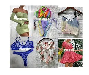 2022 אמזון אופנה סיטונאי בגדי מפעל הנחה מגוון בתפזורת בגדים חינם חנות blusas חולצות שמלה