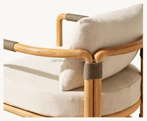 Chaise longue <span class=keywords><strong>en</strong></span> <span class=keywords><strong>bois</strong></span> <span class=keywords><strong>de</strong></span> haute qualité fabriquée <span class=keywords><strong>en</strong></span> Chine ensemble <span class=keywords><strong>de</strong></span> <span class=keywords><strong>jardin</strong></span> <span class=keywords><strong>en</strong></span> teck extérieur meubles canapé <span class=keywords><strong>fauteuil</strong></span> - Product Image 3