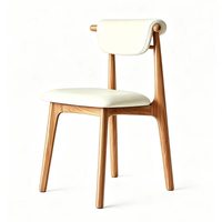 Meubles de restaurant durables et minimalistes, table rectangulaire de café et chaise à dossier incurvé avec mousse haute densité pour boulangerie