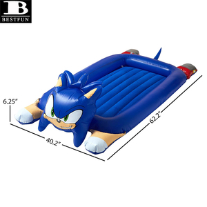 Lit de voyage gonflable <span class=keywords><strong>Sonic</strong></span> the Hedgehog pour enfants, matelas pneumatique floqué portable pour tout-petits, lit gonflable pour la maison, le camping en plein air - Product Image 4