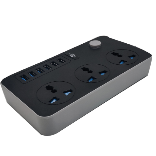 Latest Uk Plug Universal Switch Power Sockets 6usb+ and Extension Socket Usb