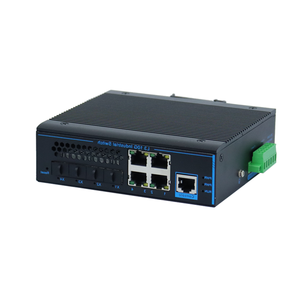 สวิตช์อุตสาหกรรม Layer 3 NMS 10G รองรับ 10 กิกะบิต 4 พอร์ตออปติคอล 4 พอร์ตไฟฟ้า แบบวงแหวน รองรับการซ่อมแซมตัวเอง แบ่ง VLAN ได้ - Product Image 5