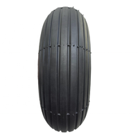 Roue pneumatique en caoutchouc 3.00-4 de qualité supérieure, neuve, 4PR, avec moyeu métallique symétrique et roulement, pour chariot de plage/buggy/troley de manutention, usage en entrepôt