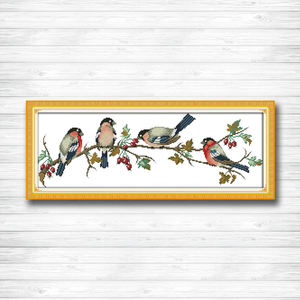 Bullfinch <span class=keywords><strong>11CT</strong></span> <span class=keywords><strong>punto</strong></span> <span class=keywords><strong>de</strong></span> <span class=keywords><strong>cruz</strong></span> al por mayor Diy el regalo perfecto Kit <span class=keywords><strong>de</strong></span> <span class=keywords><strong>punto</strong></span> <span class=keywords><strong>de</strong></span> <span class=keywords><strong>cruz</strong></span> hecho a mano bordado decoraciones para el hogar - Product Image 4