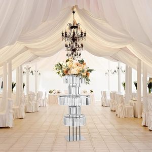 Centrotavola a 5 Livelli in Metallo Argento e Oro, Supporto per <span class=keywords><strong>Vasi</strong></span> di Fiori, Decorazione per Tavoli da Matrimonio e Feste - Product Image 3