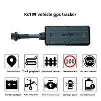 Traceur GPS 4G avec antenne intégrée, suivi en temps réel, coupure à distance du carburant, fixation pour voiture, idéal pour la gestion de flotte, adapté à l'exportation