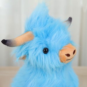 Peluche unisexe Vache des Highlands écossaise simulée, très détaillée, pour nouveau-né, cadeau d'anniversaire - Product Image 5