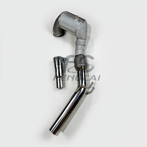 Tuyau d'échappement en acier forgé pour Volkswagen 2013+ VW Golf MK7 MK7.5 GTI 2.0T <span class=keywords><strong>TFSI</strong></span> <span class=keywords><strong>Audi</strong></span> <span class=keywords><strong>A3</strong></span> Downpipe - Product Image 2