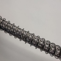 Tuyau d'air flexible tressé en métal poli haute pression avec raccord mâle NPT de 1/4 po, 18 po