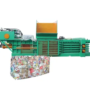 Hot sale popular horizontal cardboard plastic bottles baling press machine paper baler machine