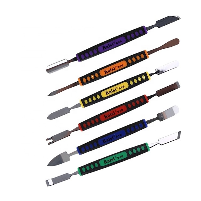 6 in 1 Kaisi 1475 Opening Tools Spudger Pry Bar Set Plastic Crowbar Tools Set Mobile Phone Disassemble Tool Kit