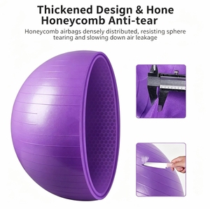 Ballon de grossesse Core <span class=keywords><strong>Balance</strong></span> 65 cm avec pompe, anti-éclatement, antidérapant, pour l'accouchement et les exercices prénatals, violet - Product Image 4