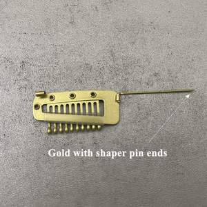 Peluca de peluquería de metal y plástico de más estilos diferentes en stock, Clips Dupatta de ajuste, clip CHUNNI con pasador de seguridad - Product Image 6