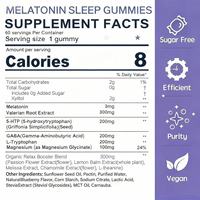 Complément alimentaire OEM ODM de qualité supérieure, gommes à la mélatonine végétaliennes pour la relaxation et le sommeil