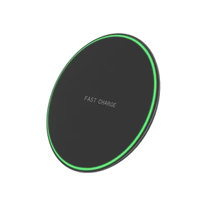 <span class=keywords><strong>Chargeur</strong></span> de bureau <span class=keywords><strong>portable</strong></span> 15W à charge rapide par <span class=keywords><strong>induction</strong></span> avec lumière LED Logo personnalisé universel pour iPhone <span class=keywords><strong>Samsung</strong></span> <span class=keywords><strong>Chargeur</strong></span> sans fil Pad - Product Image 1