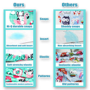 Couches lavables écologiques en tissu pour nouveau-né, couvre-<span class=keywords><strong>couche</strong></span> <span class=keywords><strong>lavable</strong></span> - Product Image 2