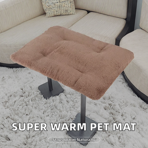 Meistverkaufte Umweltfreundliche 100% Polyester Selbstheizende Einfarbige Quadratische Klassische Reflektormatte Winter-Haustierbetten für Hunde und Katzen - Product Image 3