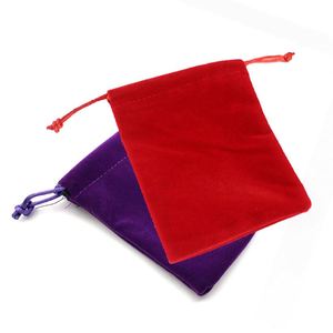 Sacs cadeaux en velours rouge à cordon, grande taille, doux, pour Noël et mariage, emballage de bijoux, sacs en velours pour téléphone – Offre Spéciale - Product Image 5