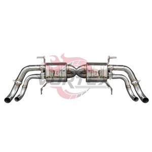 Escape Catback Valvetronic de Acero Inoxidable Pulido VORTEX 304 para Audi R8 V10 5.2L 2018-2023, Control Remoto, Instalación Directa - Product Image 1