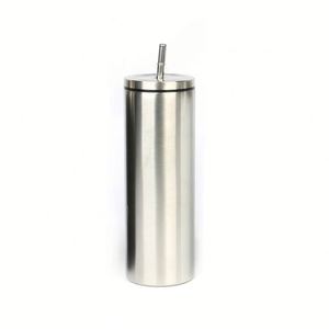 แก้วน้ำแบบพกพาสองชั้น ขนาด 600 มล. พร้อมหลอดเกลียวตรง - Product Image 2