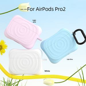 Funda Protectora para AirPods 4 y AirPods Pro 2, Color Sólido, Silicona, Patrón Ondulado, Funda Bluetooth para Apple - Product Image 5