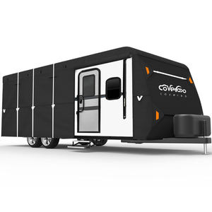 Customization Waterproof High Quality Travel Trailer RV <strong>Cover</strong> Windproof Anti-UV Hail-Protection <strong>caravan</strong> Rv <strong>Cover</strong> - Product Image 1