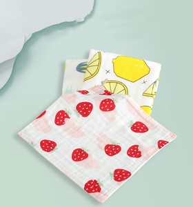 Paño de limpieza multiusos 25*25cm Paño ecológico Toalla cuadrada de gasa de algodón Toalla de muselina <span class=keywords><strong>para</strong></span> bebé - Product Image 2