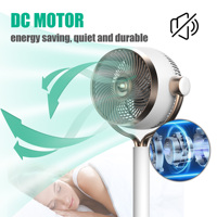 Ventilateur de circulation d'air 3D de 9 pouces Moteur DC Ventilateur Osci Hauteur d'inclinaison réglable Vente en gros Ventilateur sur pied Turbo Force à grande vitesse