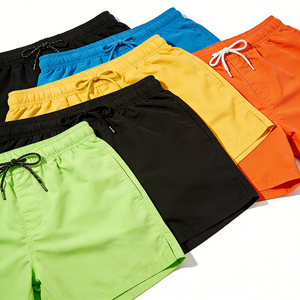 क्लासिक ठोस रंग पुरुषों के बोर्ड शॉर्ट्स आकस्मिक फिट समुद्र तट तैरने के लिए - Product Image 1
