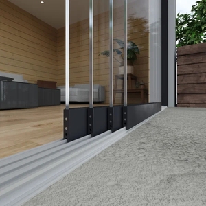 Hệ thống mở cửa tự động biệt thự hiện đại cửa kính trượt gần hơn sử dụng thương mại thép không gỉ - Product Image 3